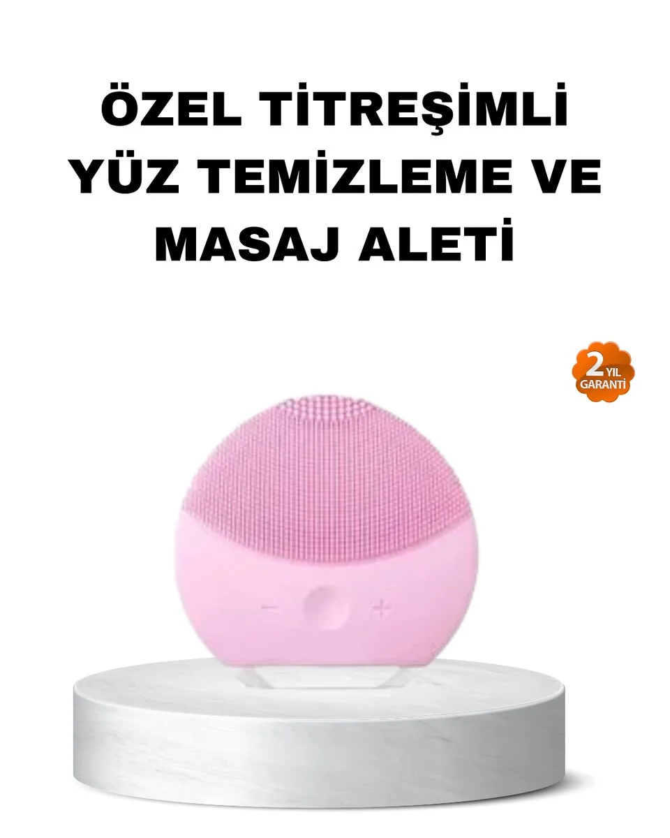 Silikon Yüz Temizleme ve Masaj Aleti – Su Geçirmez Taşınabilir ve Cilt Dostu
