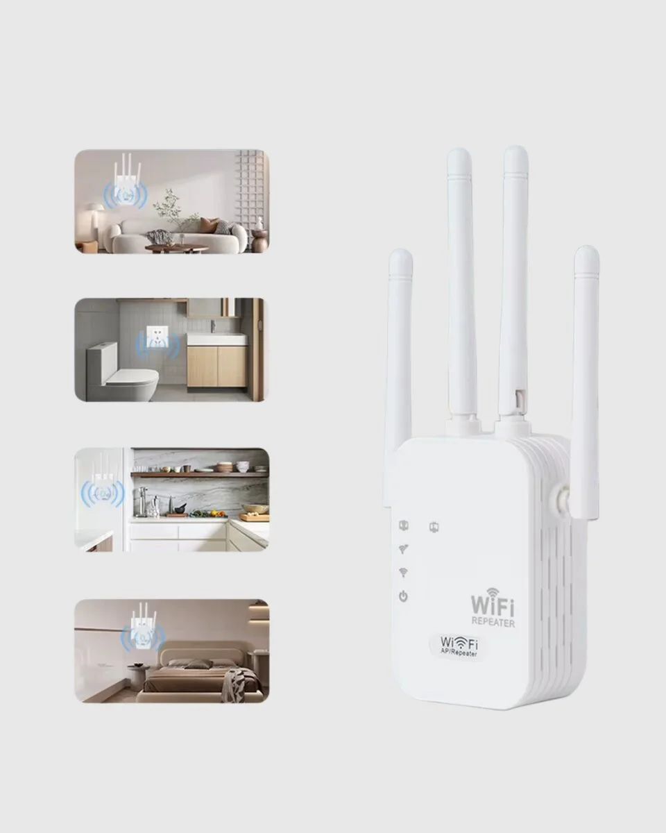 50 Cihaz Destekli 300Mbps Kablosuz Sinyal Güçlendirici RJ45 Kablolu Kullanım