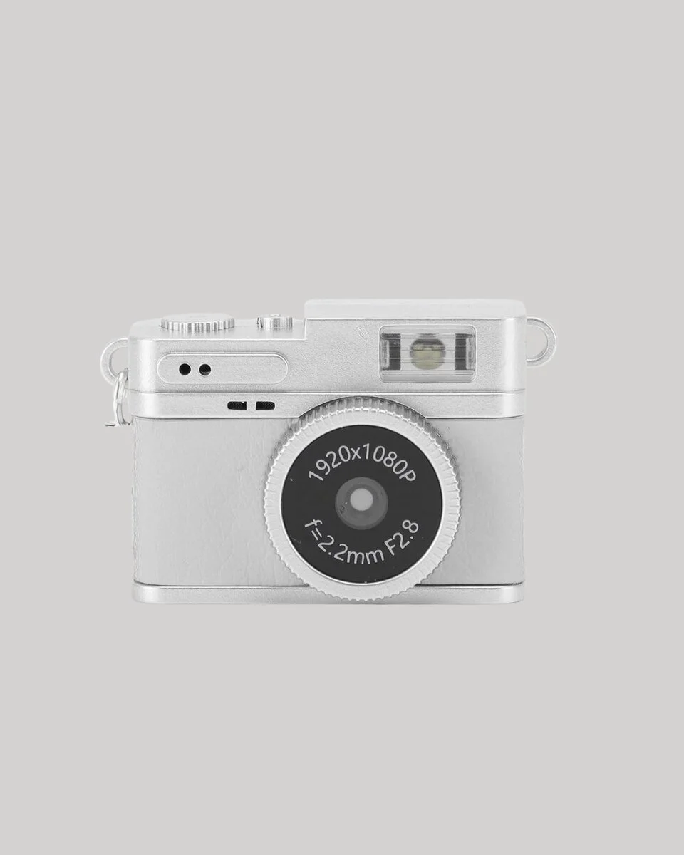 Kompakt Mini Kamera Retro Tasarım 128GB Hafıza 1080P Video