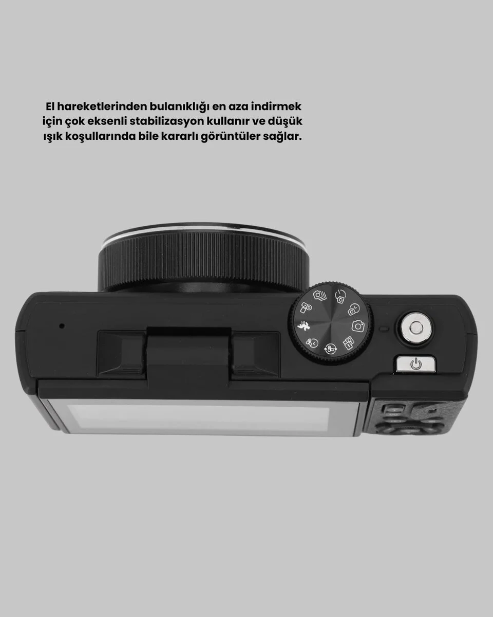 Taşınabilir Dijital Kamera 5K 75MP Stabilizasyonlu 18x Zoom Otofokus