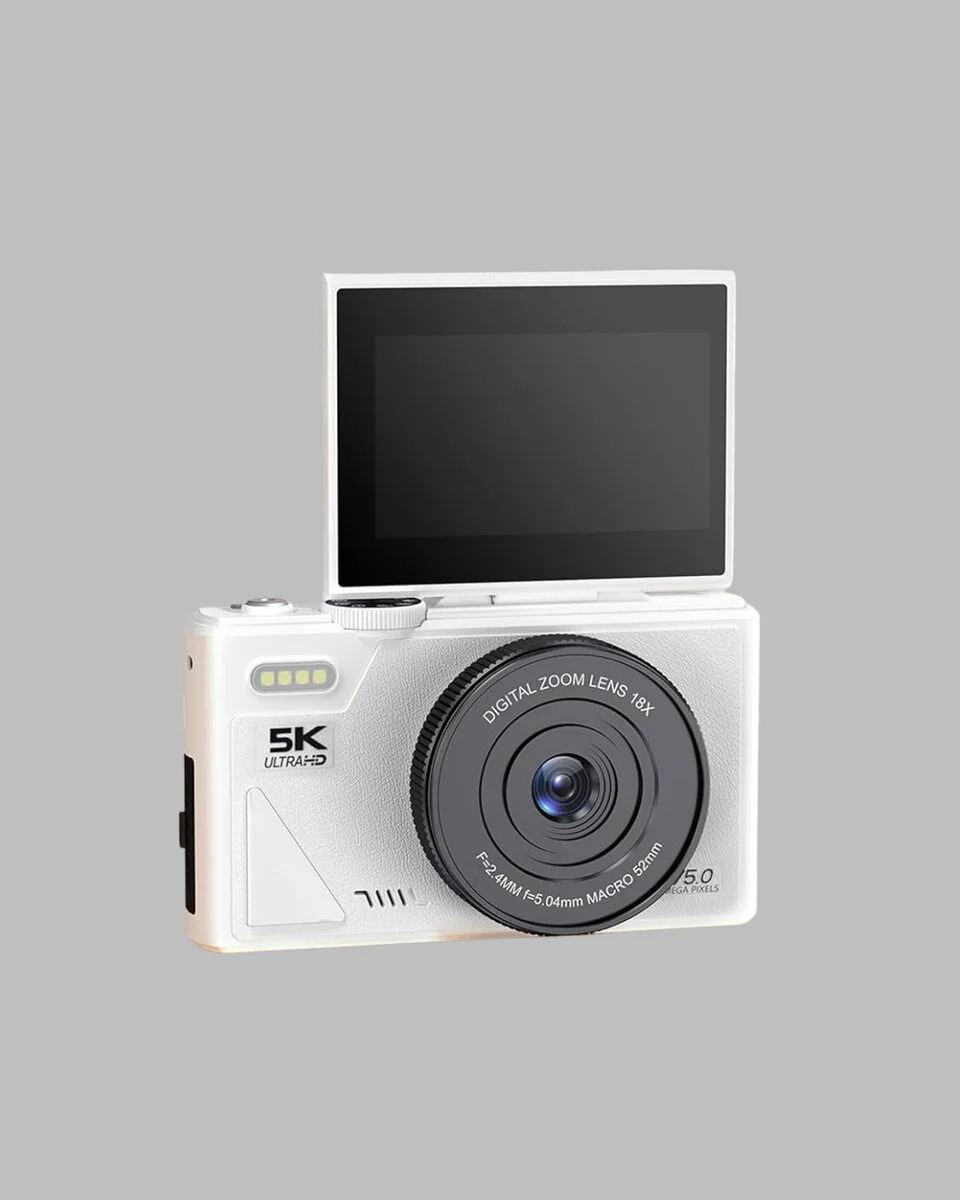 5K 75MP Dijital Kamera WiFi Aktarımlı Otofokus ve 18x Dijital Zoom