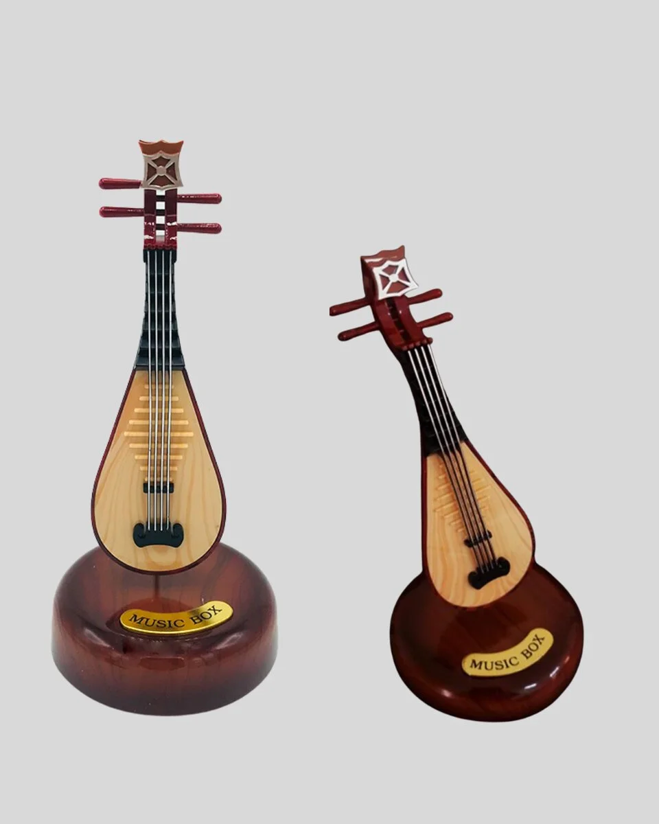 Enstrüman Figürlü Melodi Çalan Dekoratif Müzik Kutusu