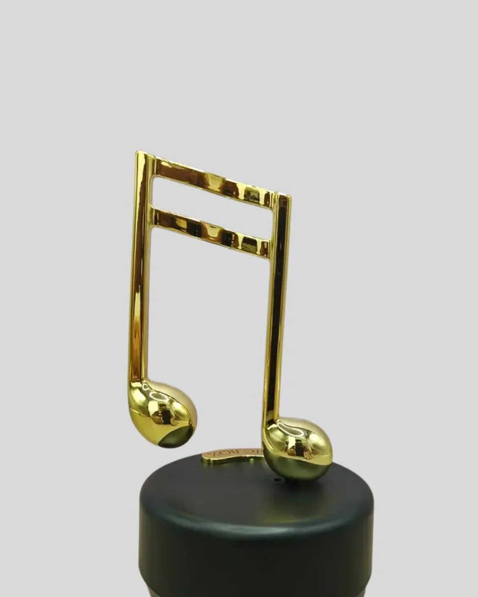 Altın Nota Temalı Müzik Kutusu  Müzikli Hediyelik