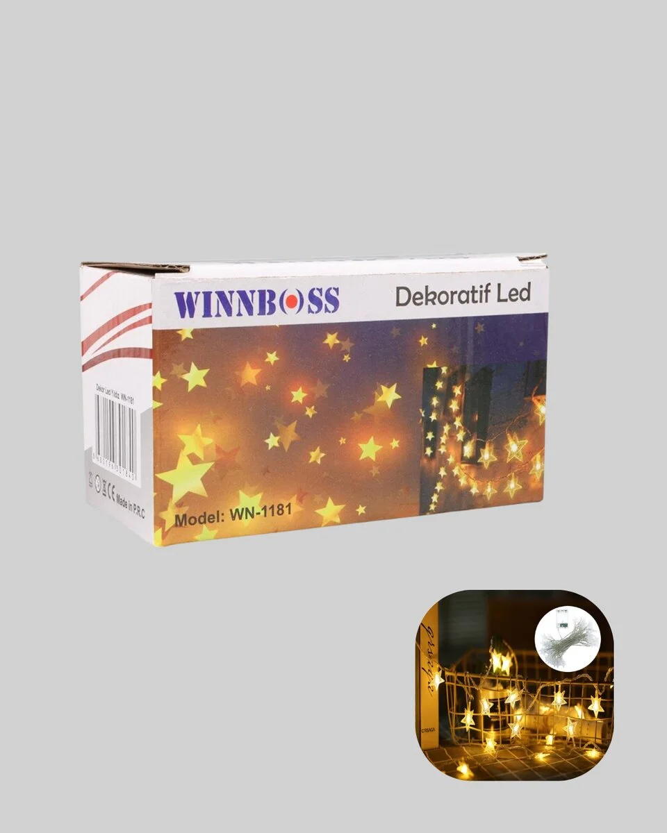 Yıldız Led Işık 5 Metre Dekoratif Aydınlatma Günışığı (Kopya)