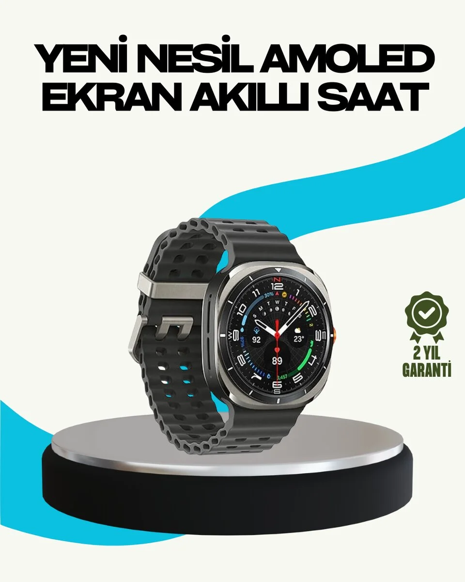 Kablosuz Şarjlı Akıllı Saat Tüm Telefonlarla Uyumlu Çok Fonksiyonlu