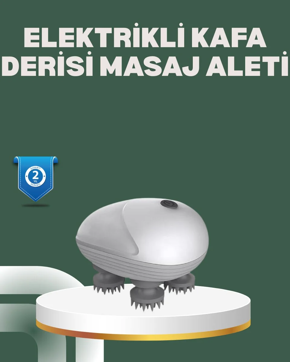 Derin Masaj Sağlayan Elektrikli Kafa Masaj Aleti