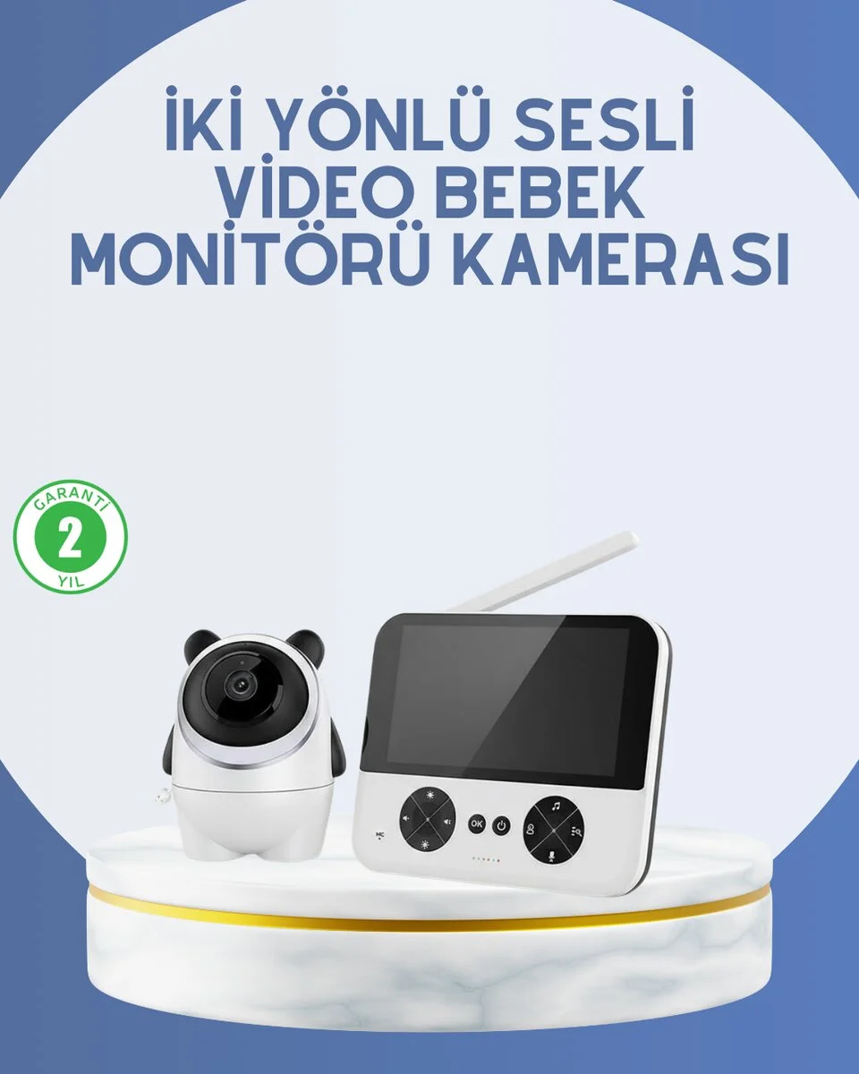 Kablosuz Bebek Monitörü 720P Görüntü ve Geniş Ekran