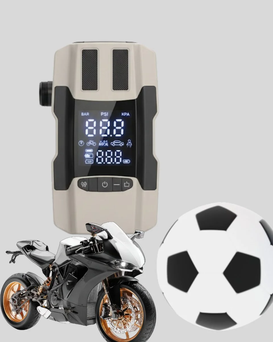 Araç Akü Takviye Cihazı ve Lastik Şişirme Pompası 12.000 mAh