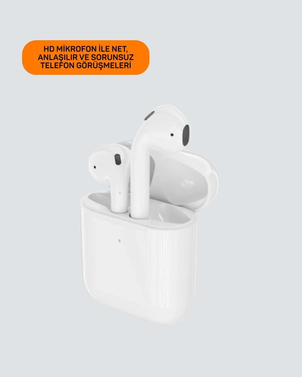 iPhone Pro ve Pro Max Uyumlu TWS Bluetooth Kulaklık Gürültü Engelleyici