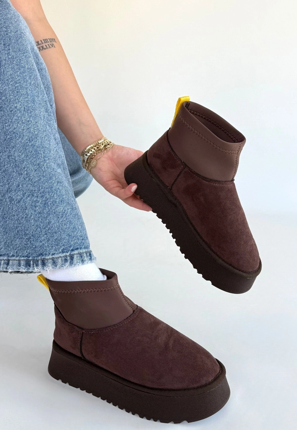 Cuen Kahverengi Süet Bot