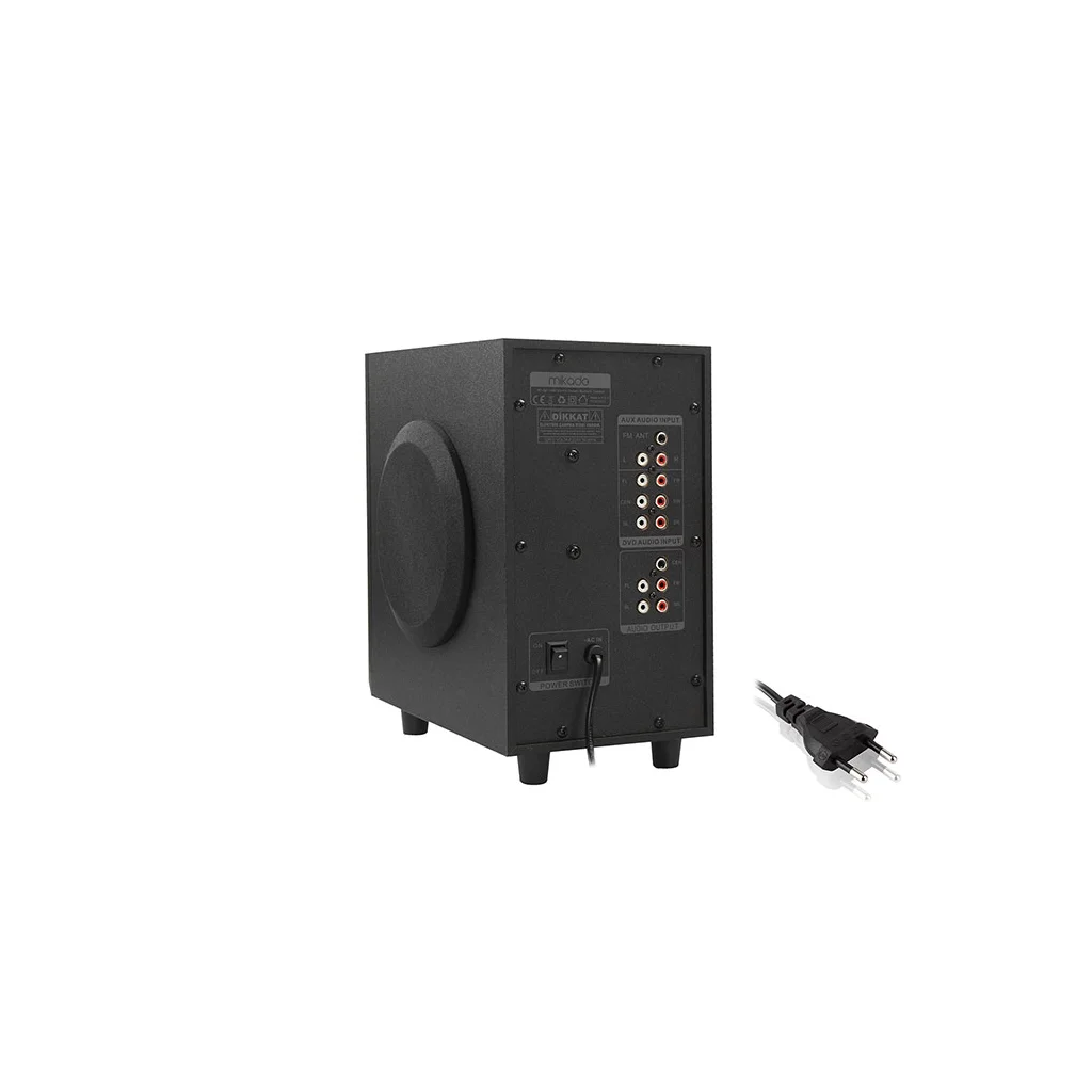 MIKADO MD-505 70W 5+1 Masaüstü FM/BT/SD/USB Siyah Kasa Speaker(1923)