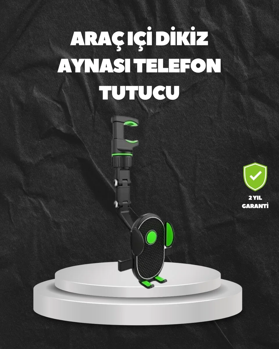 Ayarlanabilir Dikiz Aynası Telefon Tutucu Sağlam ve Şık Tasarım