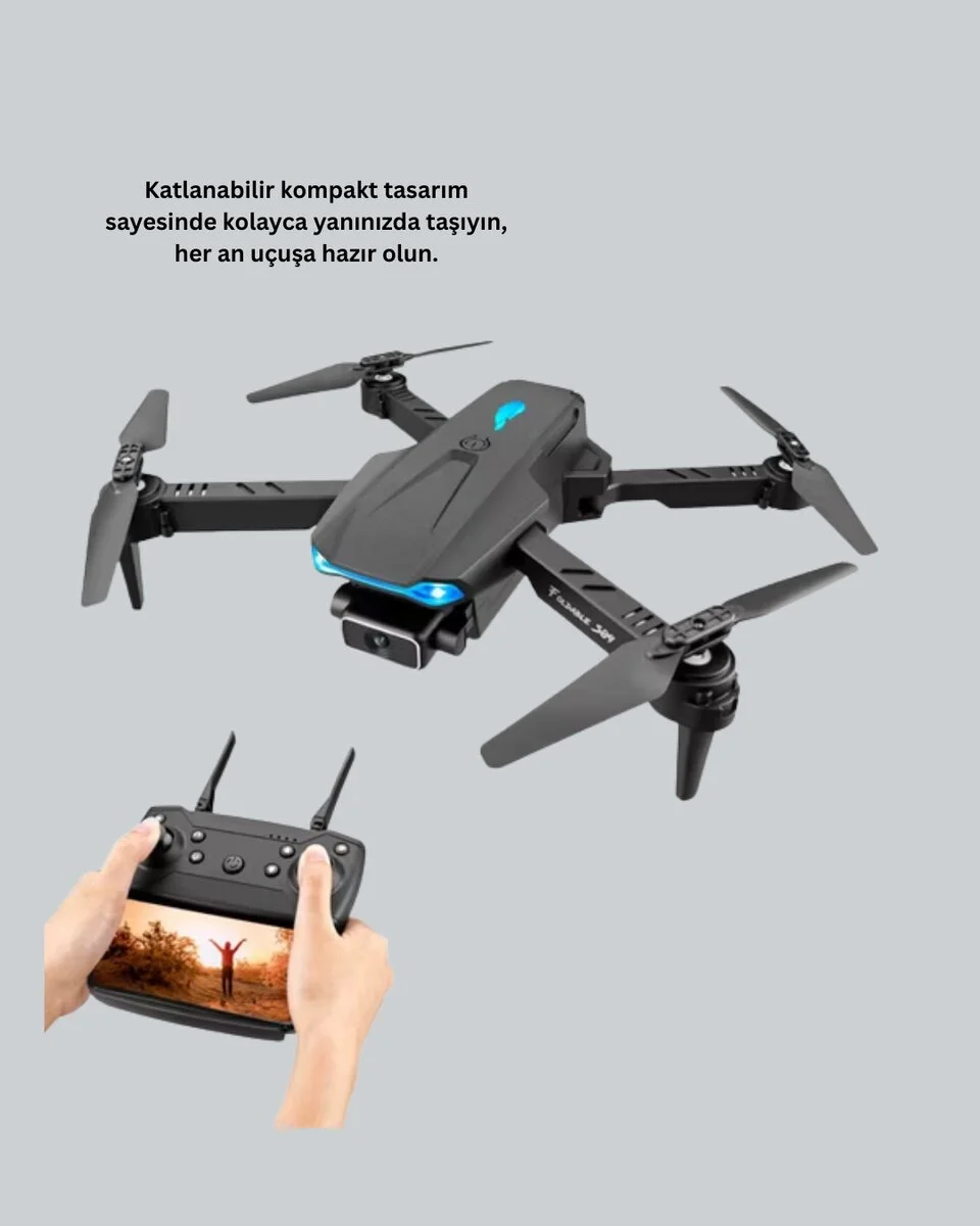 Wifi FPV Canlı Görüntü Aktarımlı Katlanabilir Drone