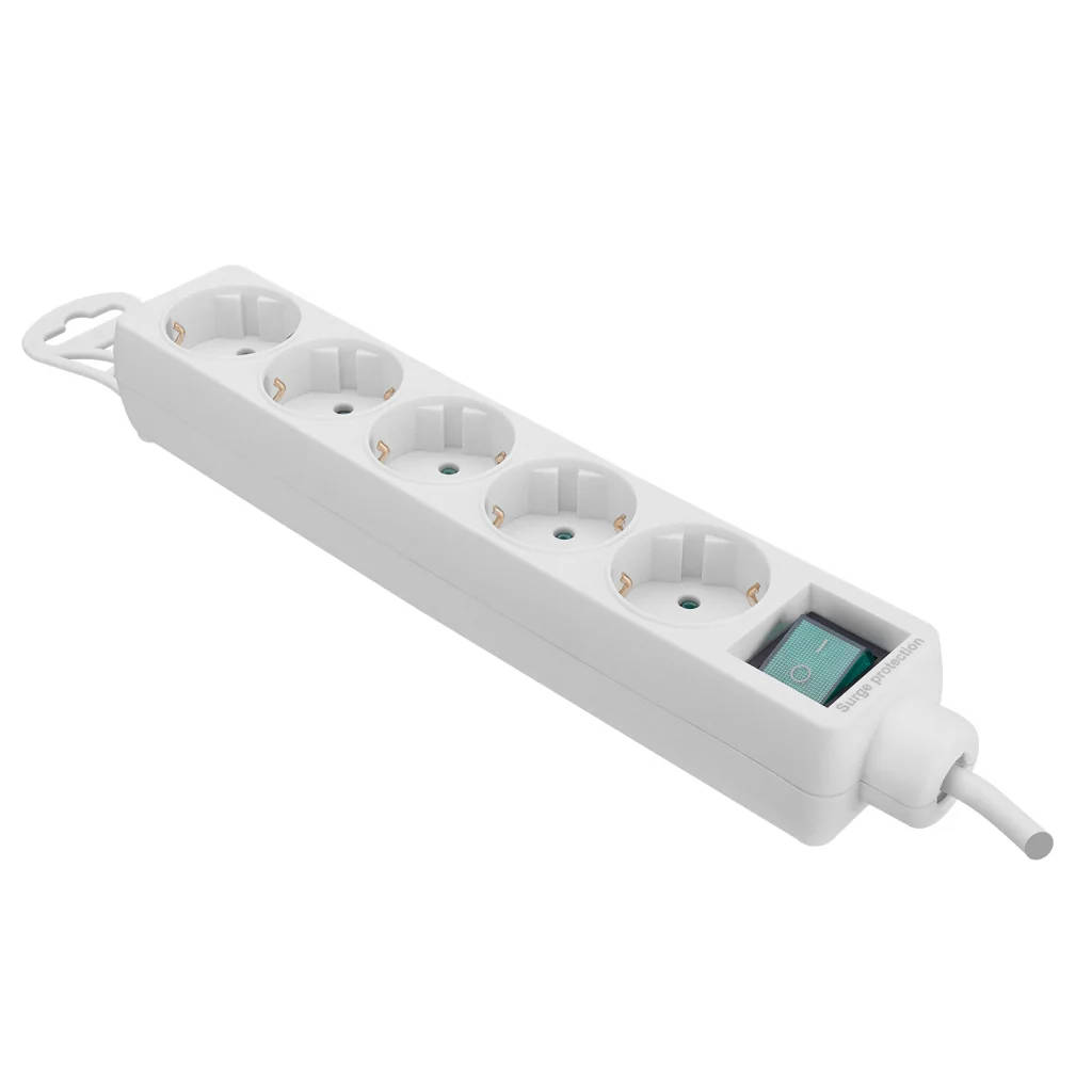S-LINK SPG-F05 5 Soket Akım Korumalı Priz 1.5Mt Kablo 306 Joule (Beyaz)(1923)