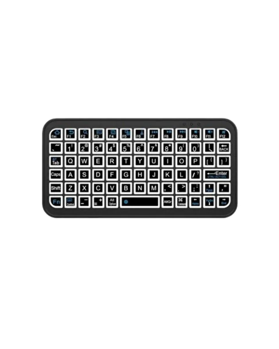 Şarjlı Kablosuz Mini RGB Klavye Uzun Pil Ömürlü