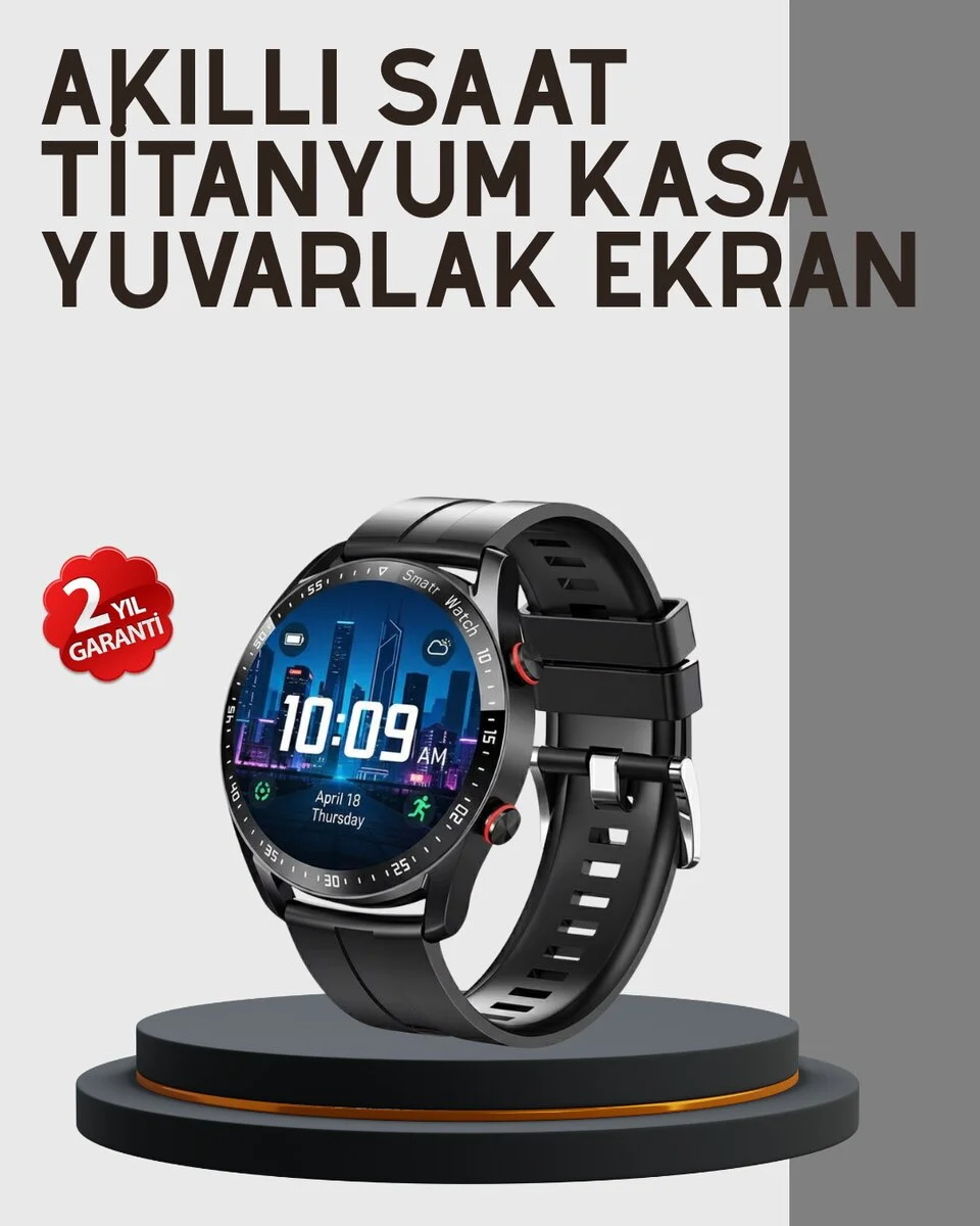 Akıllı Saat Yeni Model Sesli Asistan Bildirim Görme Bluetooth Bağlantılı Müzik Dinleme