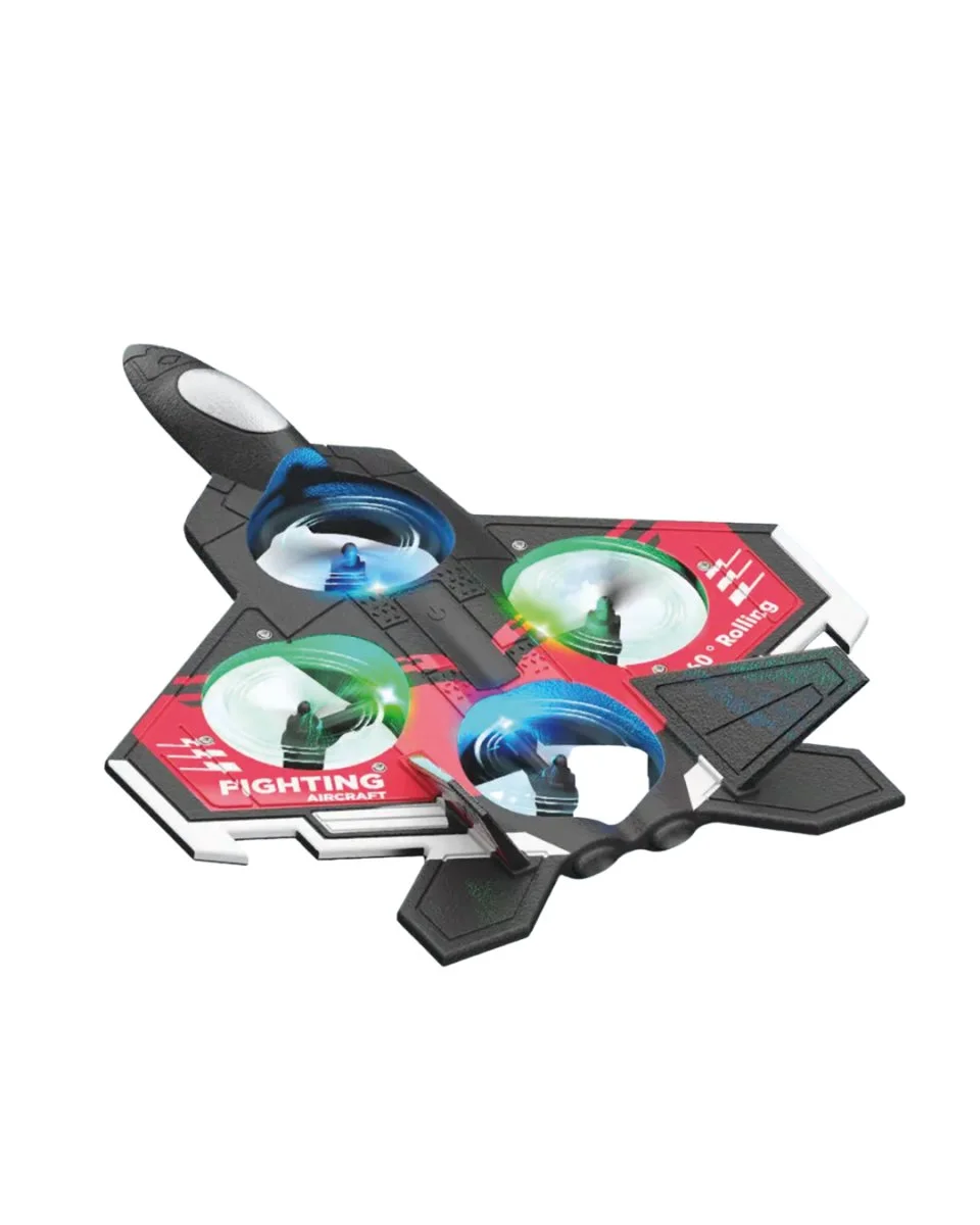LED Işıklı Oyuncak Drone Fighter Jet Tasarımlı Uzaktan Kumandalı Uçak