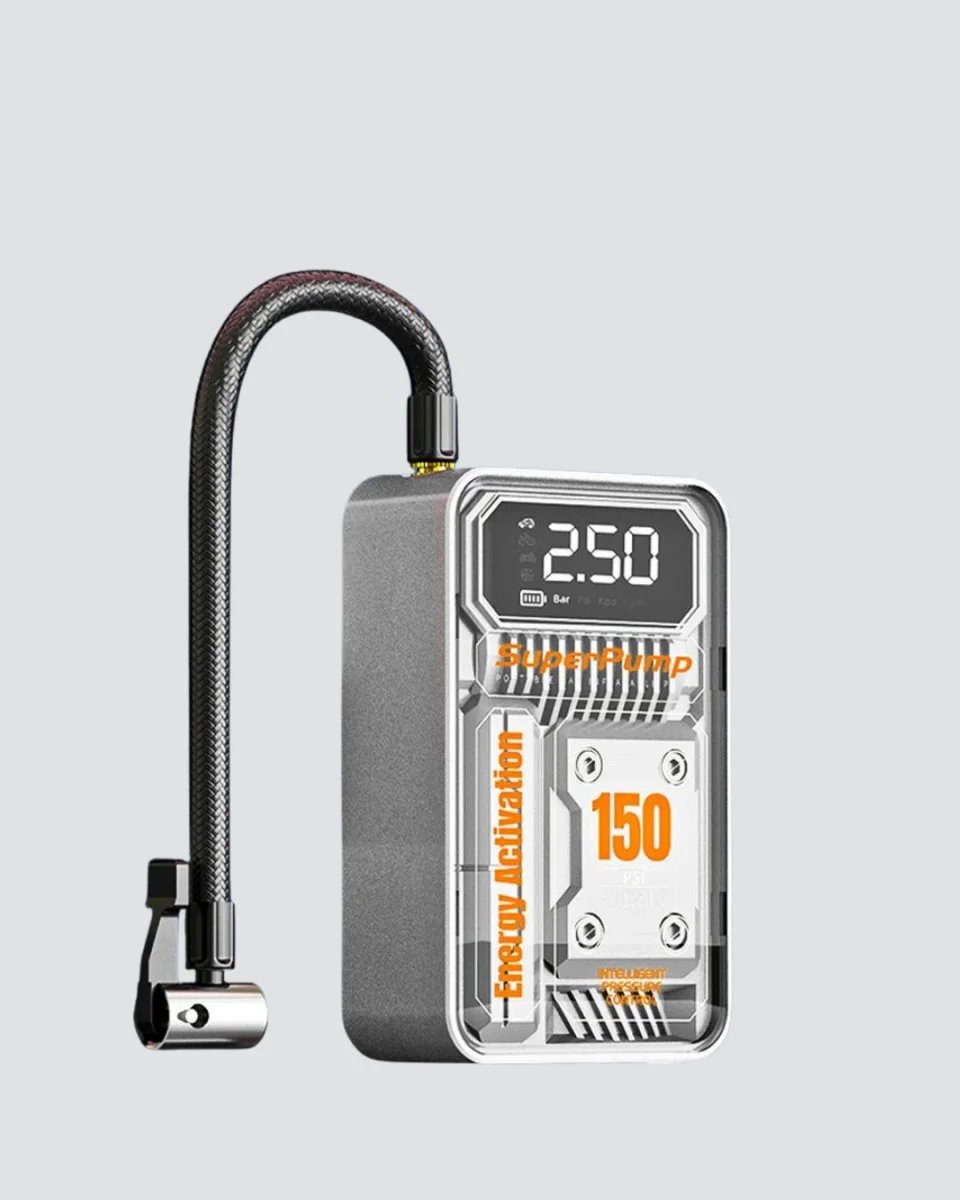 Taşınabilir Kablosuz Hava Pompası – 150 PSI Güçlü Basınç ve 6000mAh Şarjlı