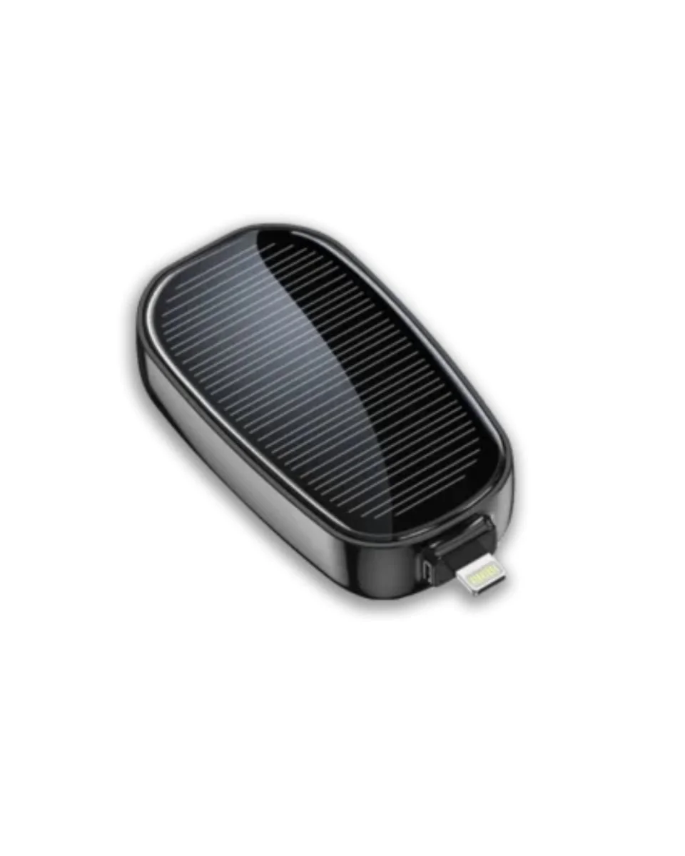 Güneş Enerjili Mini Powerbank 1200mAh Ultra İnce Taşınabilir