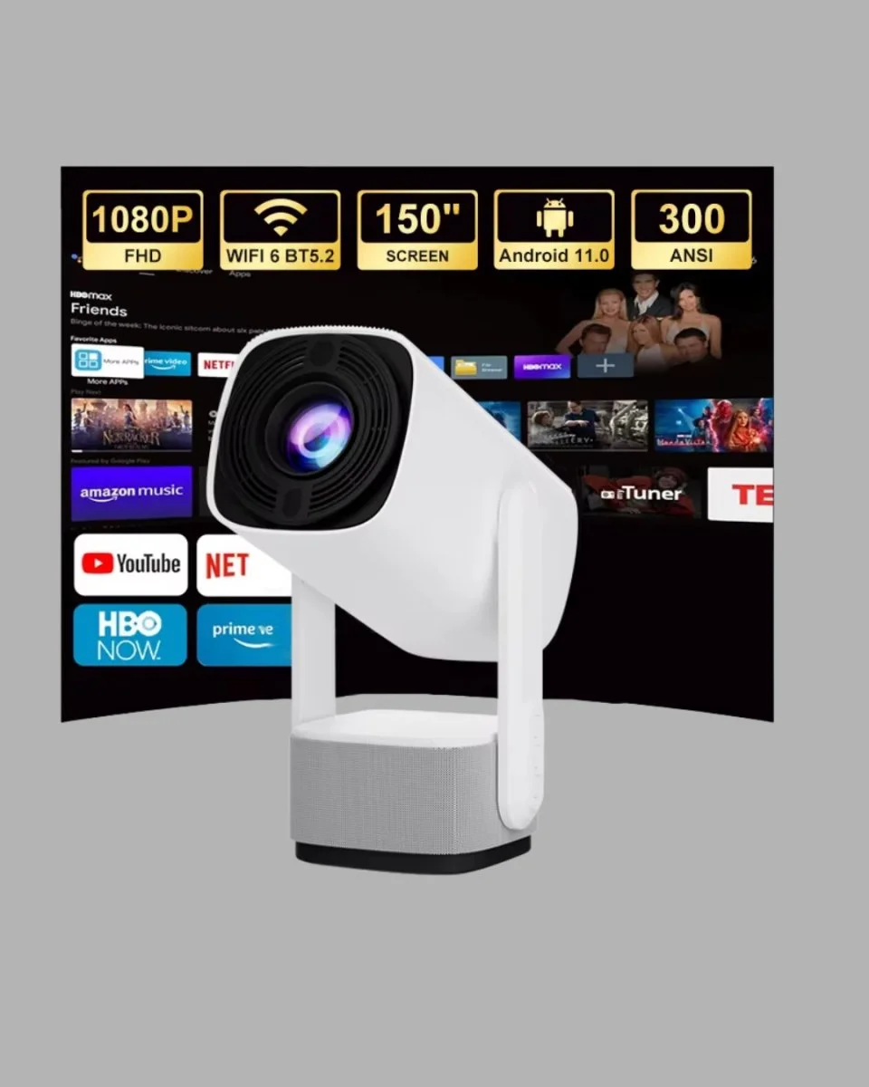 720p HD Projeksiyon Cihazı – Uzun Ömürlü Ampul Canlı Renkler ve Evde Sinema Keyfi