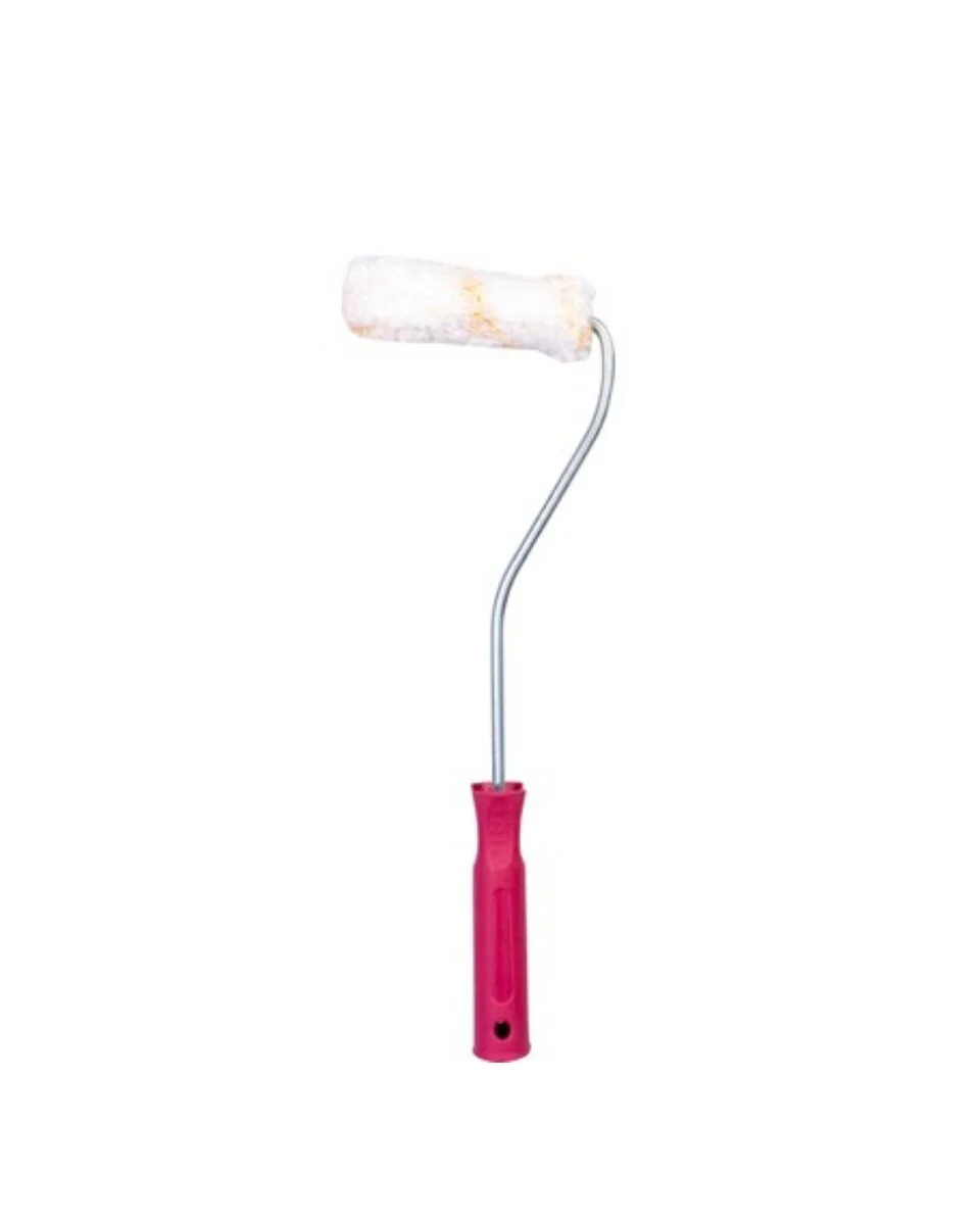 Mini Boya Fırça Seti 10 Cm Rulo Fırça 6 Adet Yedek Rulo Hediyeli Duvar Boyama Aparatı