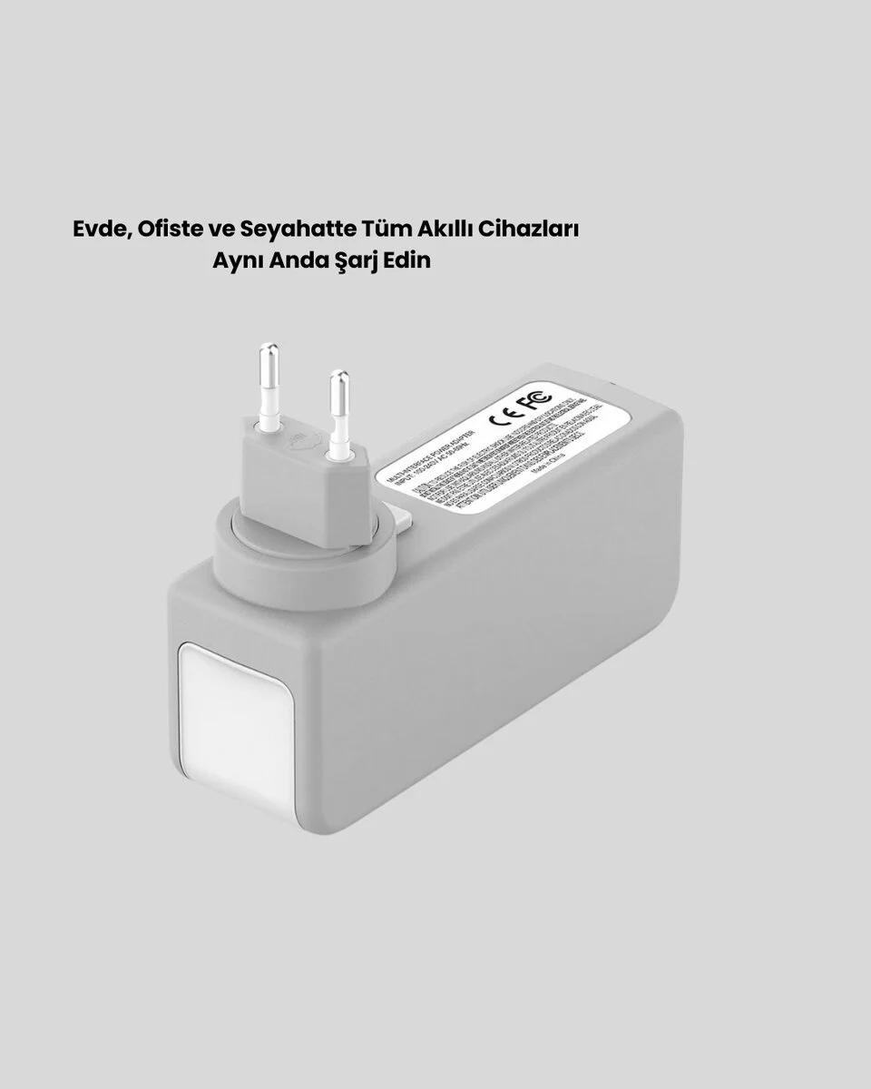 30W Type C Şarj Cihazı Zamanlayıcılı Çok Portlu Tasarım