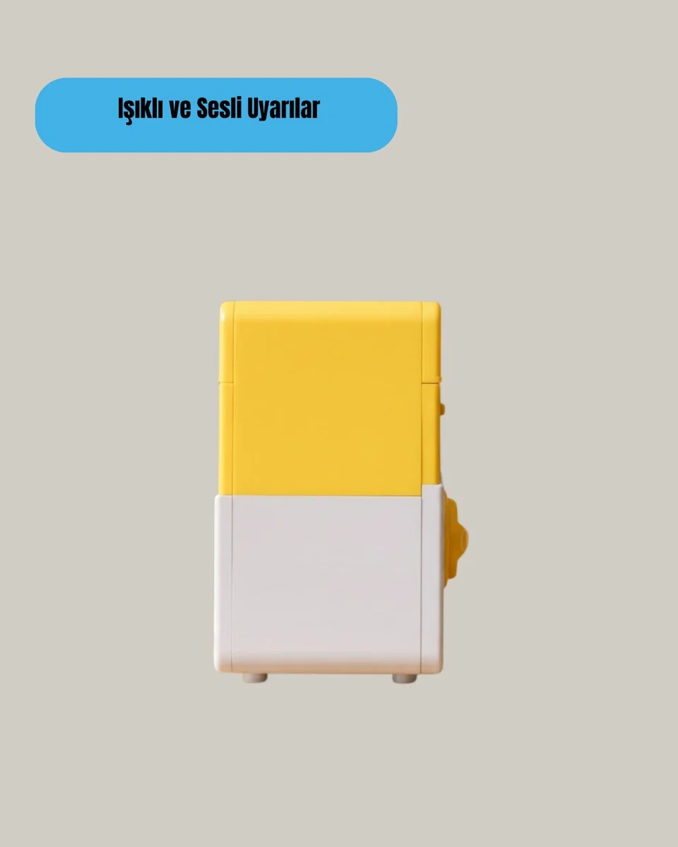 Sarı Elektronik Şifreli ATM Görünümlü Çocuk Kumbarası