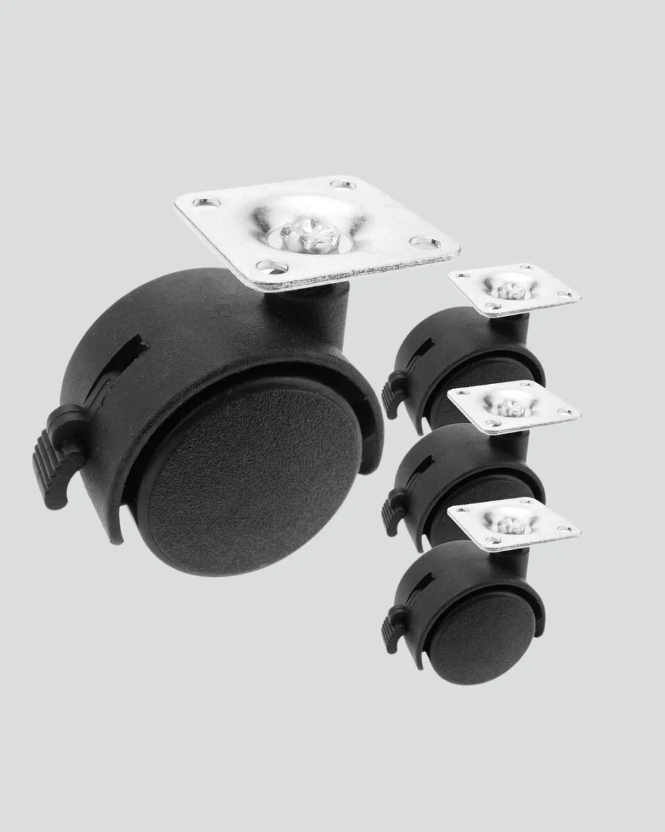 6 cm Kilitli Tekerlek Ayak 4 Adet Sehpa ve Ekipman Uyumlu