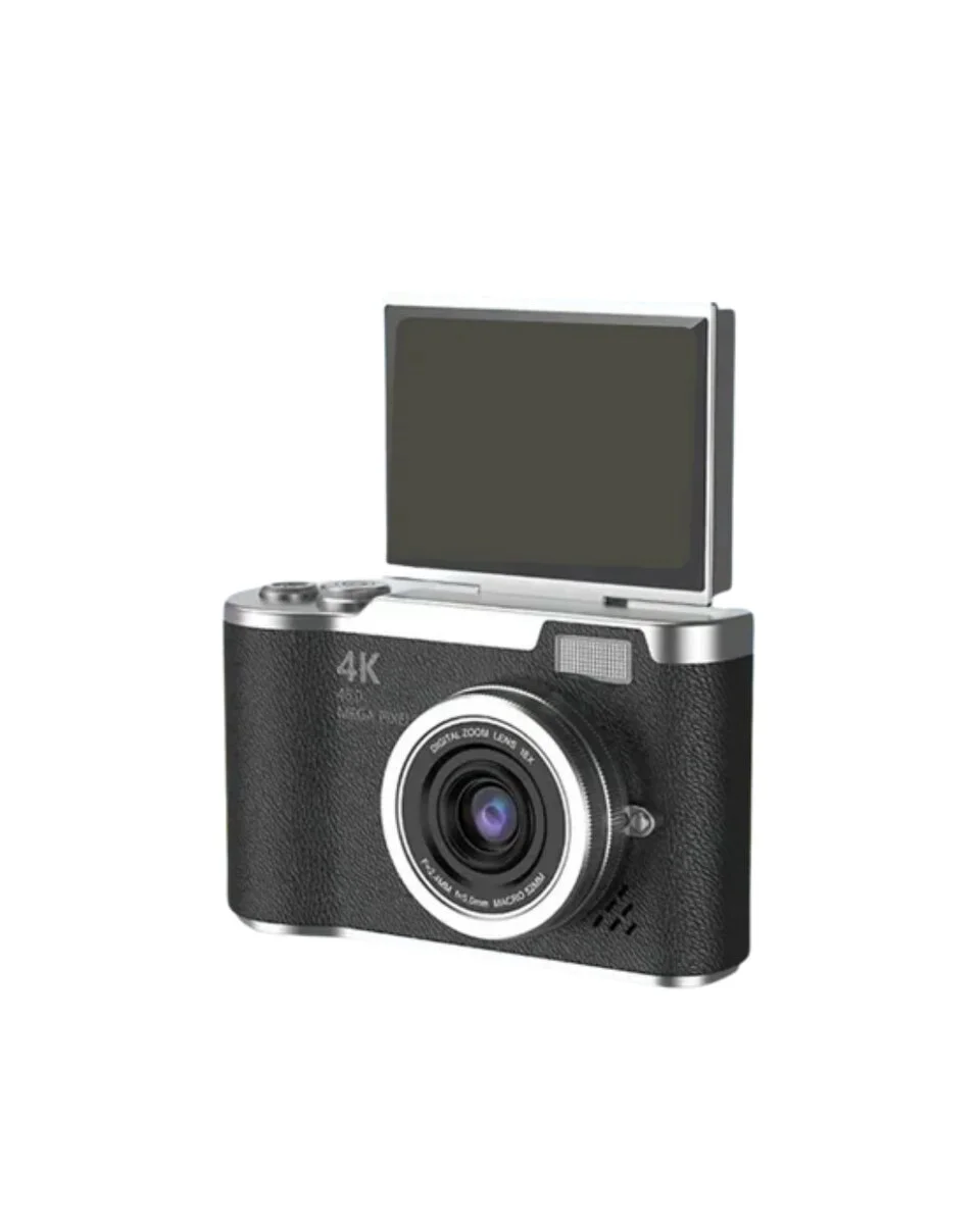 48 MP Kompakt Dijital Kamera 4K Video 8X Zoom ve Flip Ekran Selfie Vlog Uyumlu