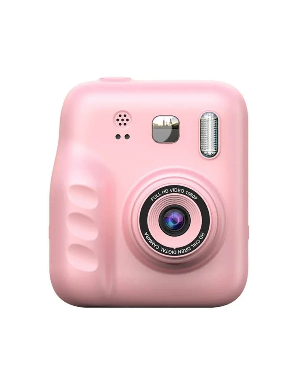 HD Ekranlı Çocuk Fotoğraf Makinesi Video Kayıt ve Baskı Kağıdı Kalem Hediyeli