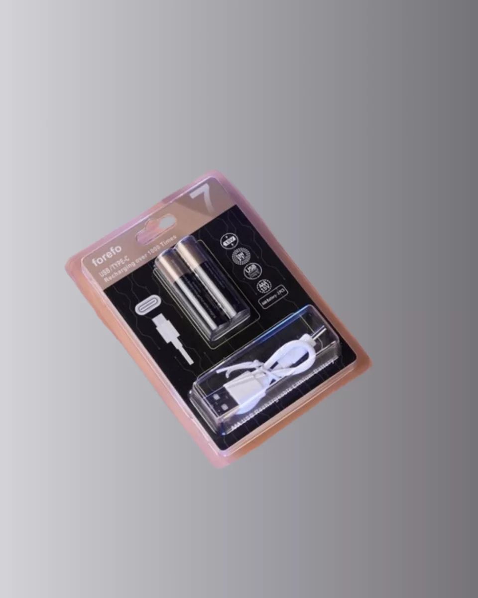 USB Type-C Şarjlı AAA Lityum Pil 1000+ Şarj Döngüsü ile Uzun Ömür