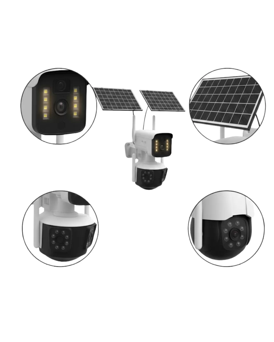 Güneş Enerjili Arıcı Kamerası 4G SIM Kartlı 9MP Üç Lens Yayla Güvenlik Kamerası 2 Yıl Garantili