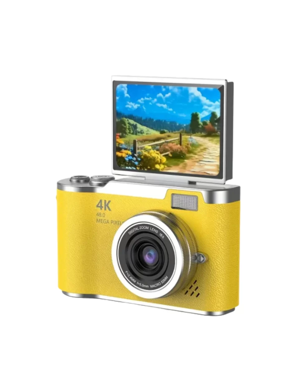 Yüksek Çözünürlüklü 48 MP Kamera 4K Video Çekim Selfie Vlog Fotoğraf Makinesi