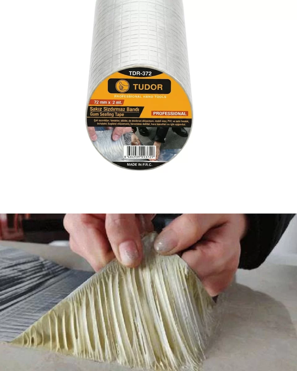 3 Lü Set Çatı Balkon PVC Boru İçin Sızdırmazlık Tamir Bandı