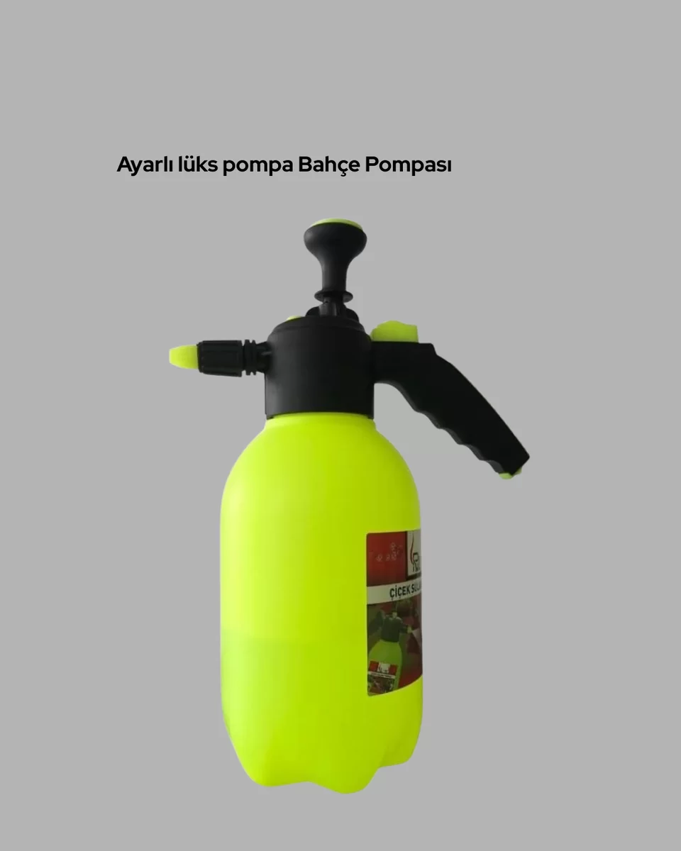 2 Litre Pompalı Püskürtücü Bakır Nozullu Ayarlı Sprey Temizlik ve Bahçe