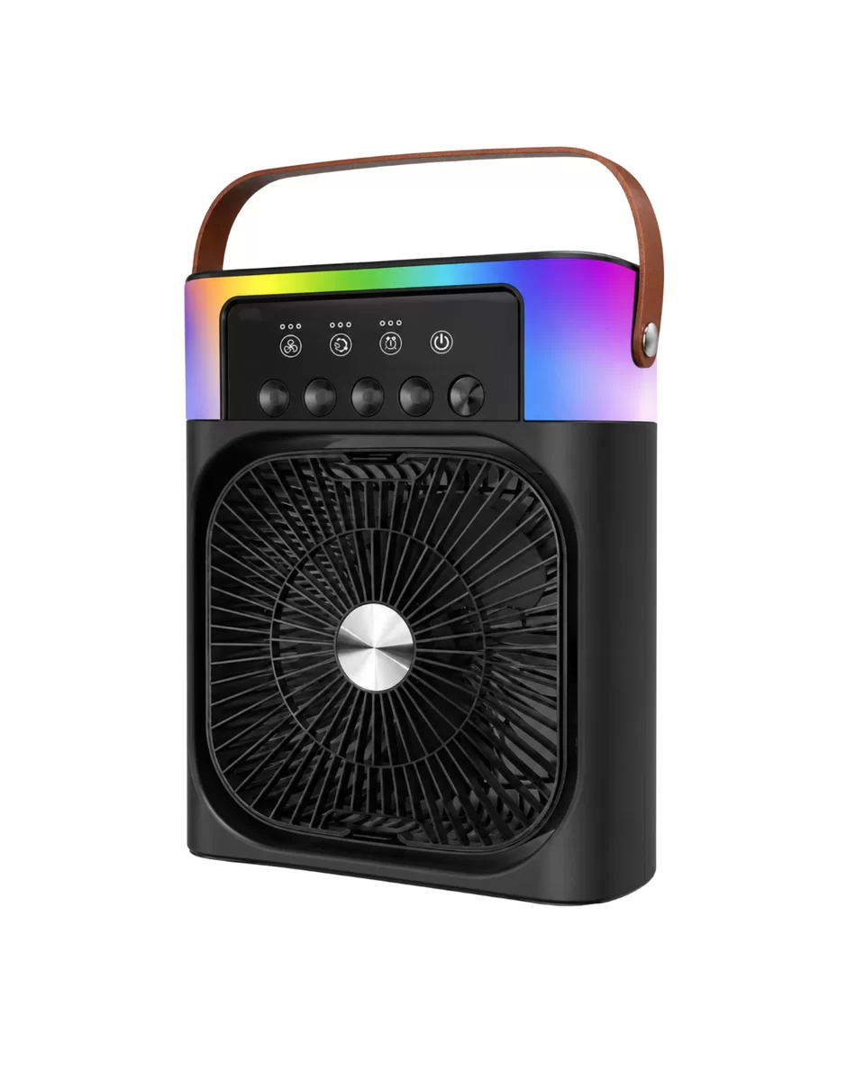 Taşınabilir Sprey Fan RGB Işıklı Mini Klima Soğutucu Nemlendirici USB Şarjlı