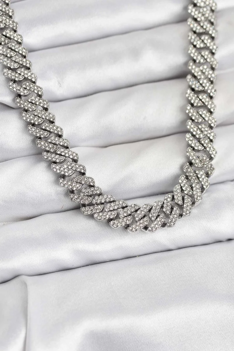 Pirinç Cuba Chain Gurmet Model Kolye 5886