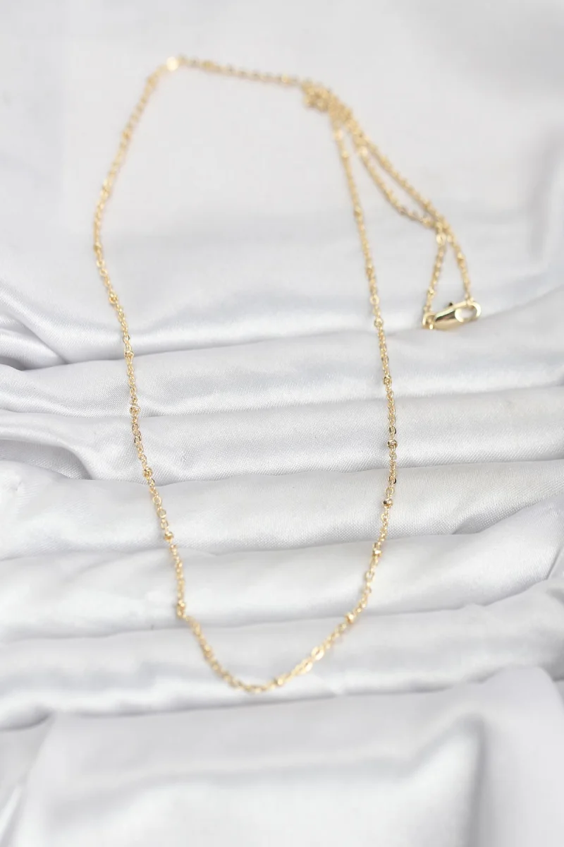 CM 14K Gold Renk Burgu Model 60 cm Kadın Kolye 5886