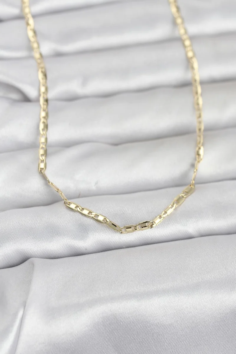CM 14K Gold Renk Gemici Zincir Model 60 cm Kadın Kolye 5886