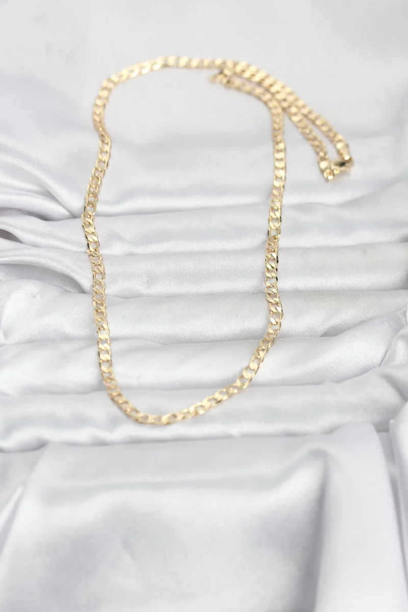 CM 14K Gold Renk Zincir Model 60 cm Kadın Kolye 5886