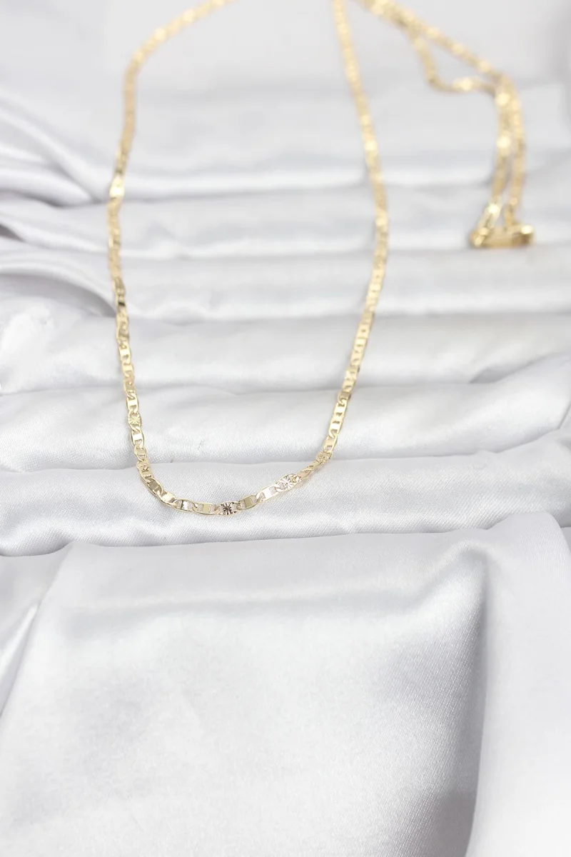 CM 14K Gold Renk Zincir Model 60 cm Kadın Kolye 5886