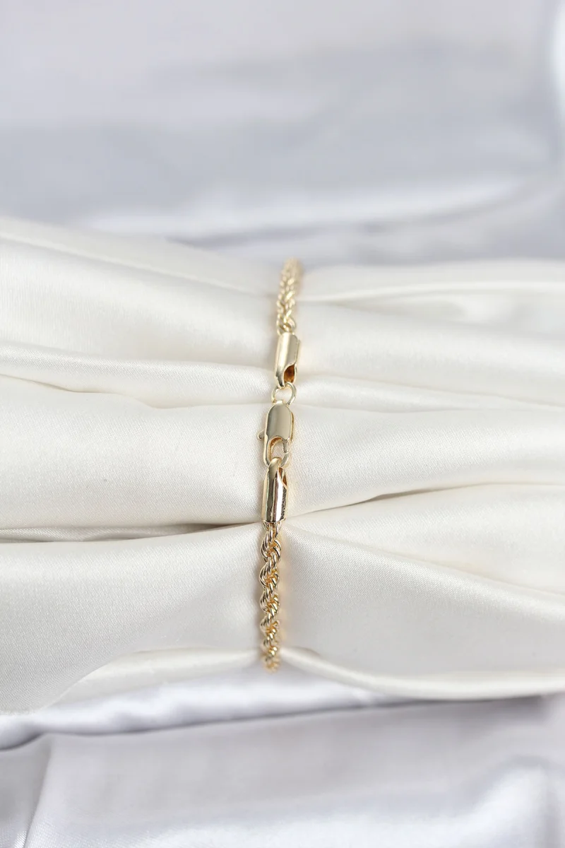 CM 14K Gold Renk Burgu Model Kadın Bileklik 5886