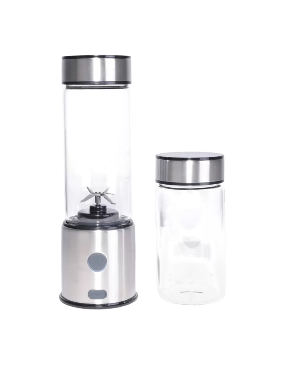 USB Type C Şarjlı Cam Blender 6 Bıçaklı Smoothie ve Shake Blender