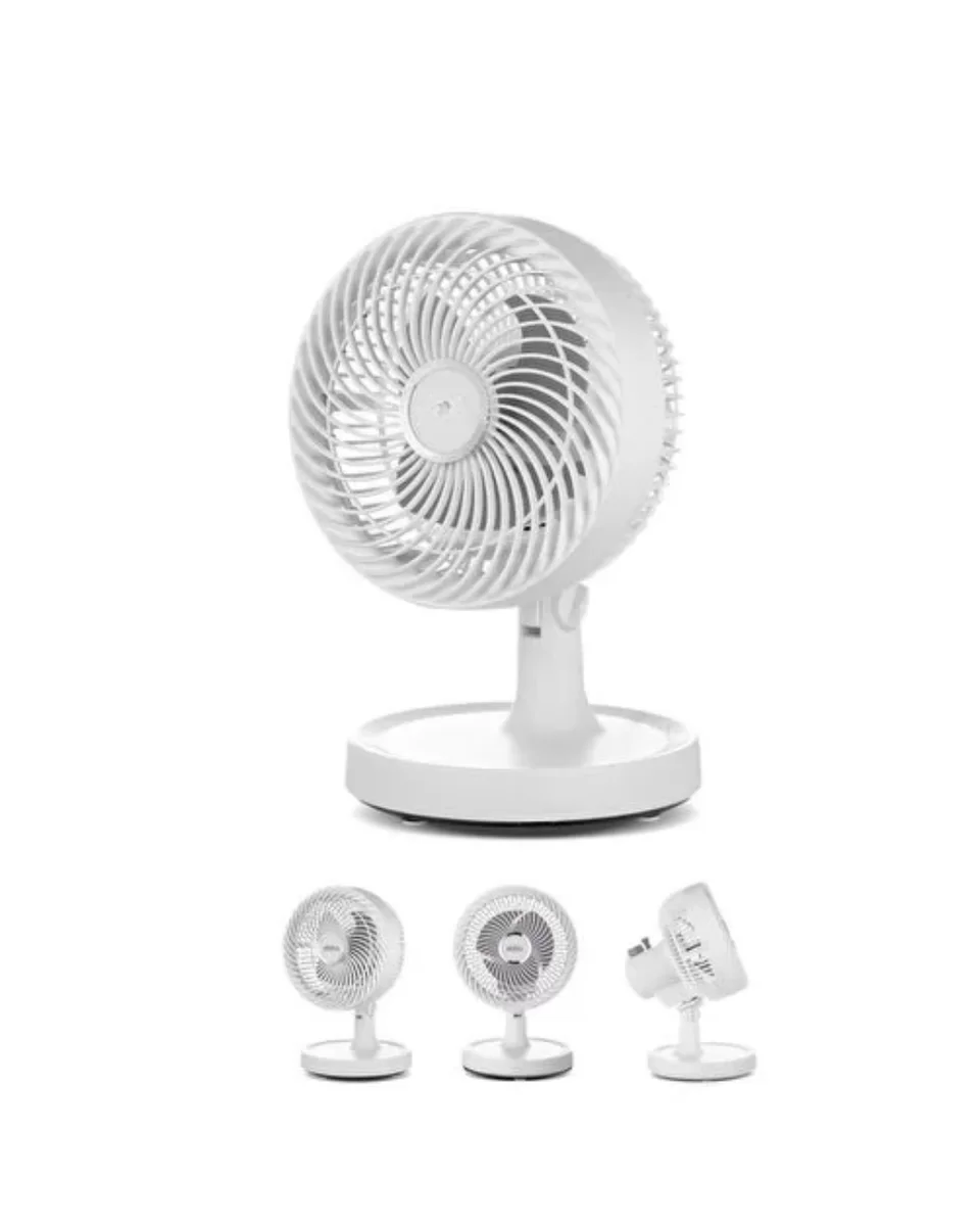 Sessiz Çalışan Mini Masaüstü Fan 2 Kademeli Otomatik Salınımlı