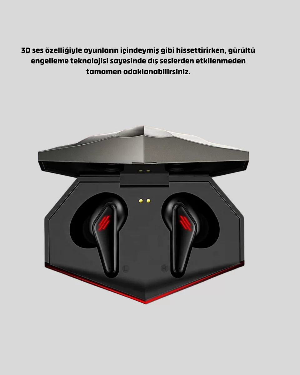 LED Işıklı Bluetooth Kulaklık 3D Ses ve Güçlü Bas