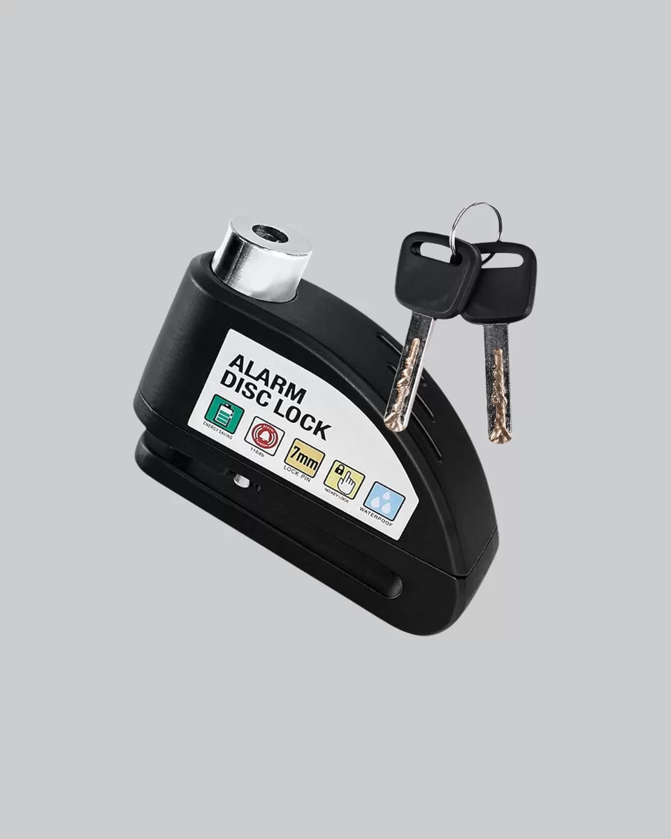 110 dB Alarmlı Disk Fren Kilidi Su Geçirmez Çelik Motosiklet Güvenlik Kilidi