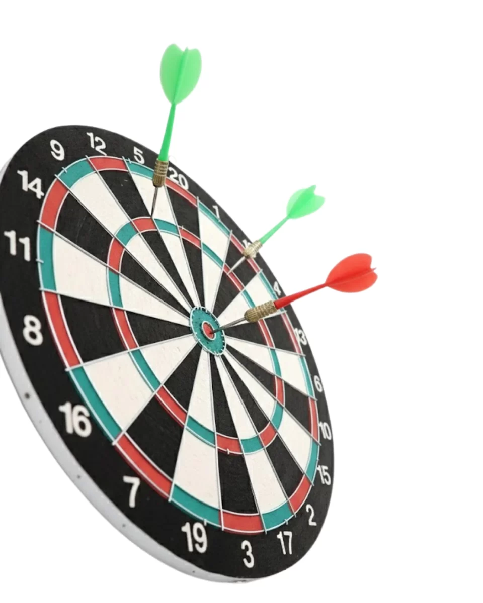 17 İnç Dart Tahtası Sağlam Ahşap Gövde ve Uzun Ömürlü Kullanım
