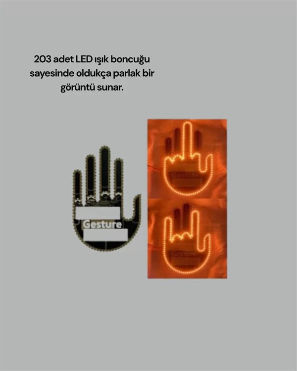 Aracınız İçin Eğlenceli ve Güvenli İletişim: LED Jest Lambası Uzaktan Kumandalı Kolay Montaj