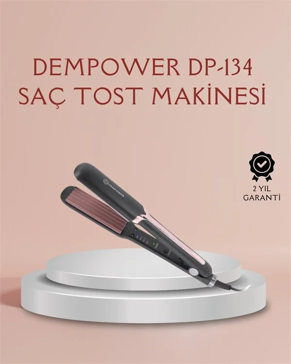 DP-134 Tost Saç Şekillendirici – Hızlı Isınan Kalıcı ve Belirgin Dalgalar İçin İdeal
