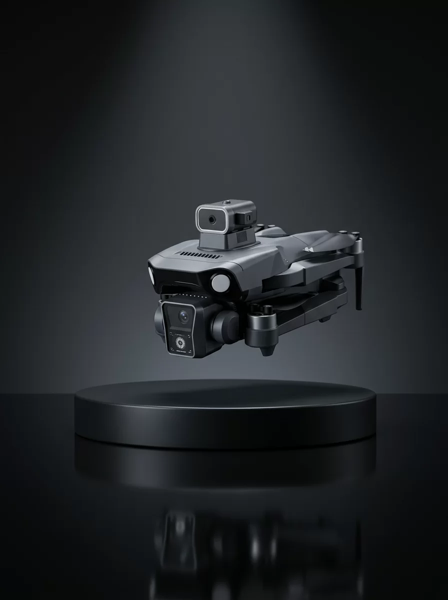 GPS Konumlandırmalı Çift Kameralı Drone Canlı Görüntü Aktarımlı